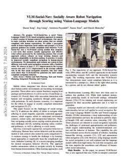 VLM-Social-Nav: Socially Aware Robot Navigation through Scoring using
  Vision-Language Models