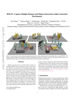 HOI-M3:Capture Multiple Humans and Objects Interaction within Contextual
  Environment