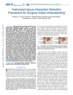 Instrument-tissue Interaction Detection Framework for Surgical Video
  Understanding
