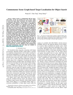 Commonsense Scene Graph-based Target Localization for Object Search