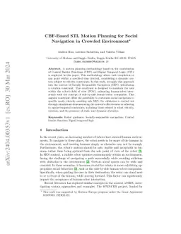 CBF-Based STL Motion Planning for Social Navigation in Crowded
  Environment