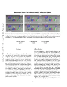 Denoising Monte Carlo Renders With Diffusion Models
