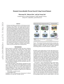 Domain Generalizable Person Search Using Unreal Dataset