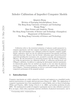 Sobolev Calibration of Imperfect Computer Models