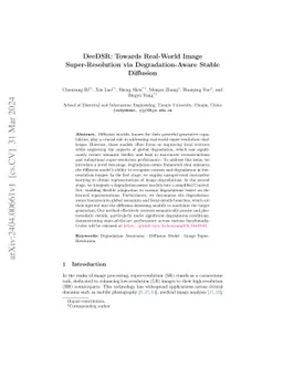 DeeDSR: Towards Real-World Image Super-Resolution via Degradation-Aware
  Stable Diffusion