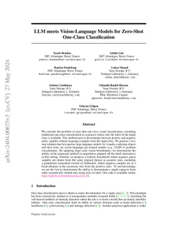 LLM meets Vision-Language Models for Zero-Shot One-Class Classification