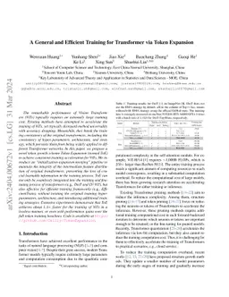 A General and Efficient Training for Transformer via Token Expansion