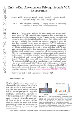 End-to-End Autonomous Driving through V2X Cooperation