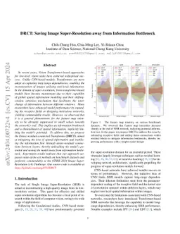 DRCT: Saving Image Super-resolution away from Information Bottleneck