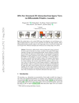 DPA-Net: Structured 3D Abstraction from Sparse Views via Differentiable
  Primitive Assembly
