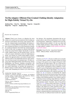 TryOn-Adapter: Efficient Fine-Grained Clothing Identity Adaptation for
  High-Fidelity Virtual Try-On