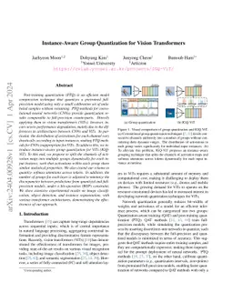 Instance-Aware Group Quantization for Vision Transformers