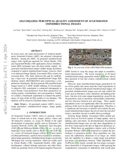 AIGCOIQA2024: Perceptual Quality Assessment of AI Generated
  Omnidirectional Images