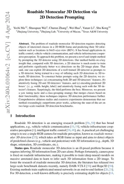 Roadside Monocular 3D Detection Prompted by 2D Detection