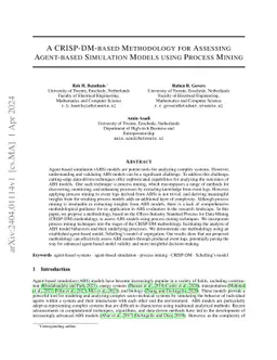 A CRISP-DM-based Methodology for Assessing Agent-based Simulation Models
  using Process Mining