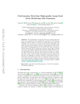 CityGaussian: Real-time High-quality Large-Scale Scene Rendering with
  Gaussians