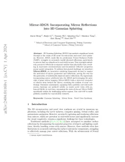 Mirror-3DGS: Incorporating Mirror Reflections into 3D Gaussian Splatting
