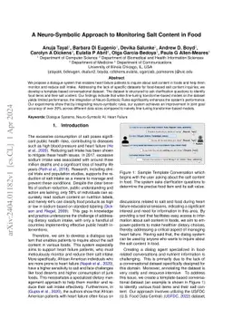 A Neuro-Symbolic Approach to Monitoring Salt Content in Food