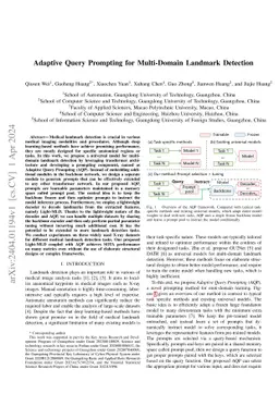 Adaptive Query Prompting for Multi-Domain Landmark Detection