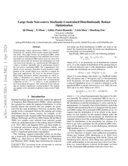 Large-Scale Non-convex Stochastic Constrained Distributionally Robust
  Optimization