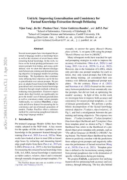 UniArk: Improving Generalisation and Consistency for Factual Knowledge
  Extraction through Debiasing