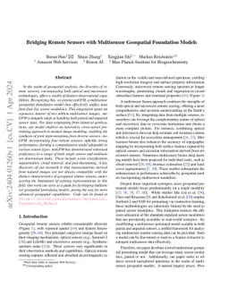 Bridging Remote Sensors with Multisensor Geospatial Foundation Models