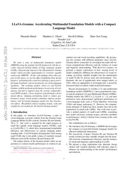 LLaVA-Gemma: Accelerating Multimodal Foundation Models with a Compact
  Language Model