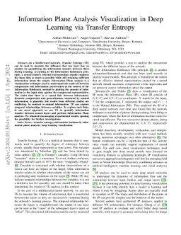 Information Plane Analysis Visualization in Deep Learning via Transfer
  Entropy