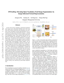 OVFoodSeg: Elevating Open-Vocabulary Food Image Segmentation via
  Image-Informed Textual Representation