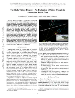 The Radar Ghost Dataset -- An Evaluation of Ghost Objects in Automotive
  Radar Data
