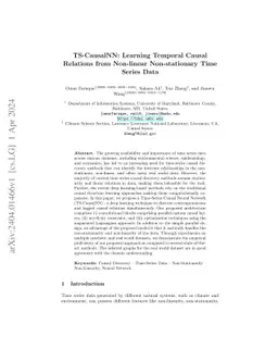 TS-CausalNN: Learning Temporal Causal Relations from Non-linear
  Non-stationary Time Series Data