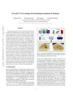 SUGAR: Pre-training 3D Visual Representations for Robotics
