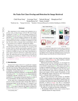 On Train-Test Class Overlap and Detection for Image Retrieval