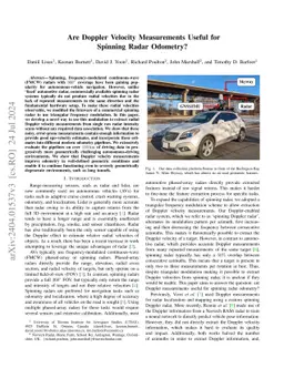 Are Doppler Velocity Measurements Useful for Spinning Radar Odometry?