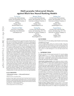 Multi-granular Adversarial Attacks against Black-box Neural Ranking
  Models