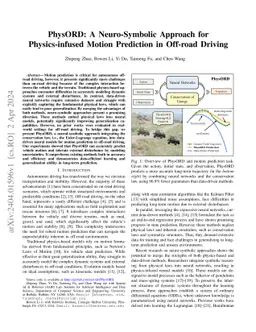 PhysORD: A Neuro-Symbolic Approach for Physics-infused Motion Prediction
  in Off-road Driving