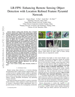 LR-FPN: Enhancing Remote Sensing Object Detection with Location Refined
  Feature Pyramid Network