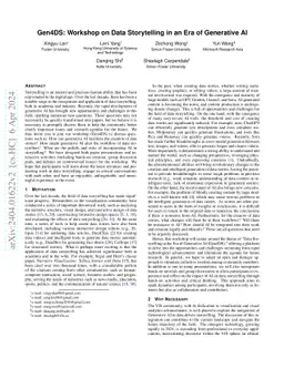 Gen4DS: Workshop on Data Storytelling in an Era of Generative AI