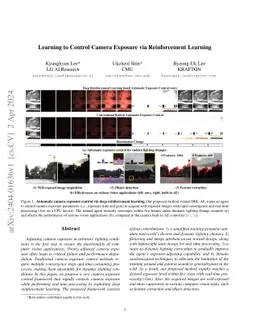 Learning to Control Camera Exposure via Reinforcement Learning
