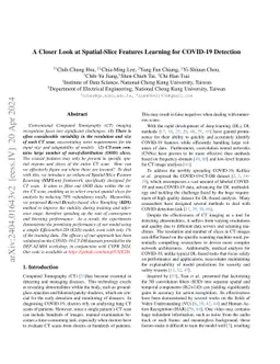 A Closer Look at Spatial-Slice Features Learning for COVID-19 Detection