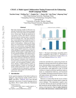 CMAT: A Multi-Agent Collaboration Tuning Framework for Enhancing Small Language Models