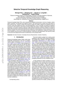 Selective Temporal Knowledge Graph Reasoning