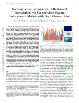 Boosting Visual Recognition in Real-world Degradations via Unsupervised
  Feature Enhancement Module with Deep Channel Prior