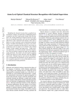 Atom-Level Optical Chemical Structure Recognition with Limited
  Supervision