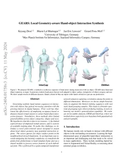 GEARS: Local Geometry-aware Hand-object Interaction Synthesis