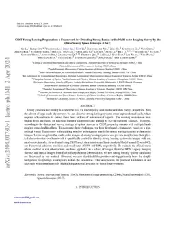 CSST Strong Lensing Preparation: a Framework for Detecting Strong Lenses
  in the Multi-color Imaging Survey by the China Survey Space Telescope (CSST)