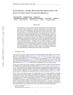 Confidence-aware Reward Optimization for Fine-tuning Text-to-Image
  Models