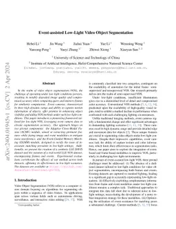 Event-assisted Low-Light Video Object Segmentation