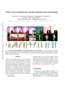 LPSNet: End-to-End Human Pose and Shape Estimation with Lensless Imaging
