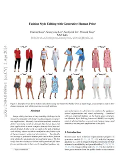Fashion Style Editing with Generative Human Prior